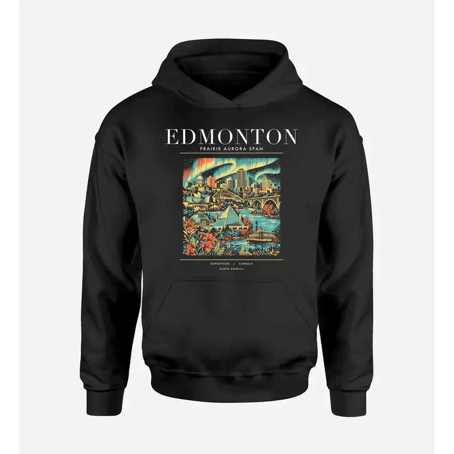 EDMONTON - Poster - Premium Hoodie - Black
