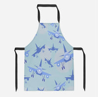 Thumbnail for Super Funny Airplanes aviation design on durable cotton blend kitchen apron.