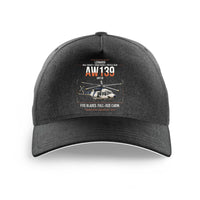 Thumbnail for Leonardo AW139 design on black printed hat