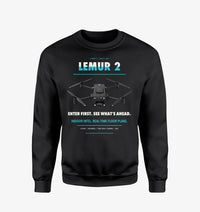 Thumbnail for BRINC LEMUR 2 design on black sweatshirt