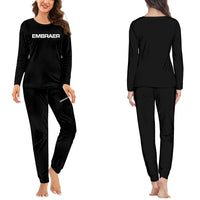 Thumbnail for Embraer & Text women pajamas - Black