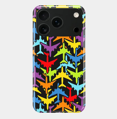 Super Colourful Airplanes iPhone Case