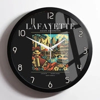 Thumbnail for LAFAYETTE - Poster - Wall Clock Framed - Black