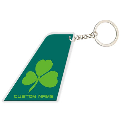 Irish Airways (Aer Lingus) aviation shaped key chain, durable metal alloy.