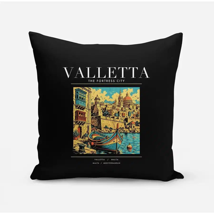 VALLETTA - Poster - Pillow - Black