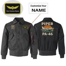 Retro Piper PA-46 Embroidered Patch Attachable Jackets