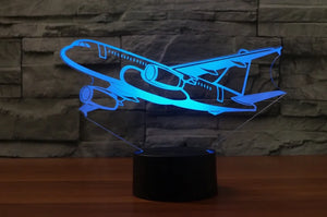 Amazing Silhouette of Airbus A320 3D Lamps