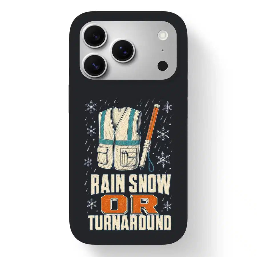 SIGNAL 254 - Rain Snow Or Turnaround - MagSafe iPhone 17 Pro design on black magsafe iphone 17 pro