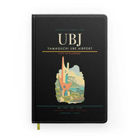 Thumbnail for Yamaguchi Ube Airport (UBJ) design on black notebook