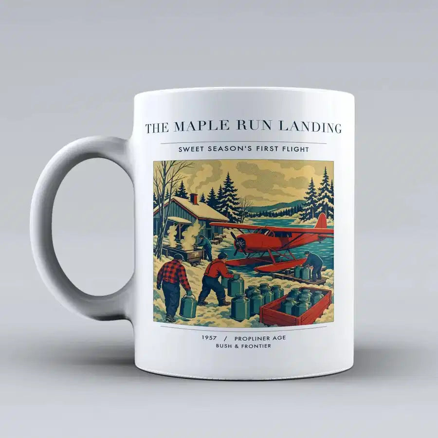 VINTAGE G4398 - The Maple Run Landing - Ceramic Mug design on white