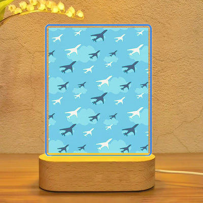 Cool & Super Airplanes aviation themed night lamp, premium acrylic with LED.