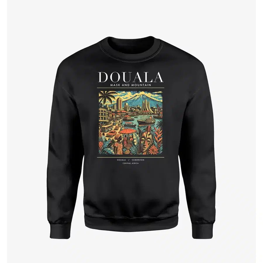 DOUALA - Poster - Sweatshirt - Black