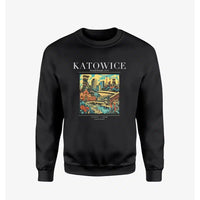 Thumbnail for KATOWICE - Poster - Sweatshirt - Black