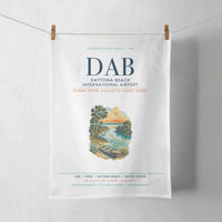Thumbnail for Daytona Beach International Airport (DAB) design on white towel