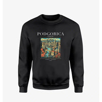 Thumbnail for PODGORICA - Poster - Sweatshirt - Black