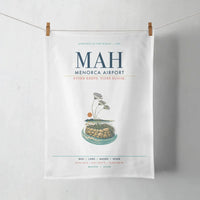 Thumbnail for Menorca Airport (MAH) design on white towel