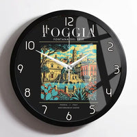 Thumbnail for FOGGIA - Poster - Wall Clock Framed - Black