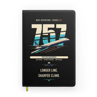 Thumbnail for Boeing 757-300 design on black notebook