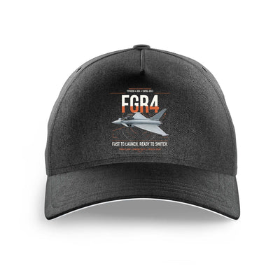 Eurofighter Typhoon FGR4 design on black printed hat