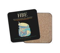 Thumbnail for Borg El Arab Airport (HBE) design on black 1 piece coaster