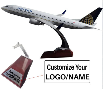United Boeing 737-800 Airplane Model (Special Model 40CM) aviation themed special-edition big-scale model aircraft, diecast model.