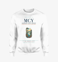 Thumbnail for Sunshine Coast Airport (MCY) design on white sweatshirt