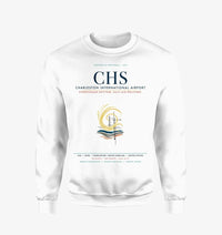 Thumbnail for Charleston International Airport (CHS) design on white sweatshirt