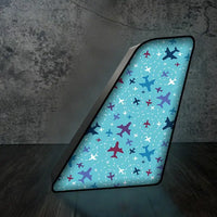 Thumbnail for Love of Travel with Aircraft Led Aircraft Tail aviation art 3D aircraft tail lamp in premium acrylic with LED.