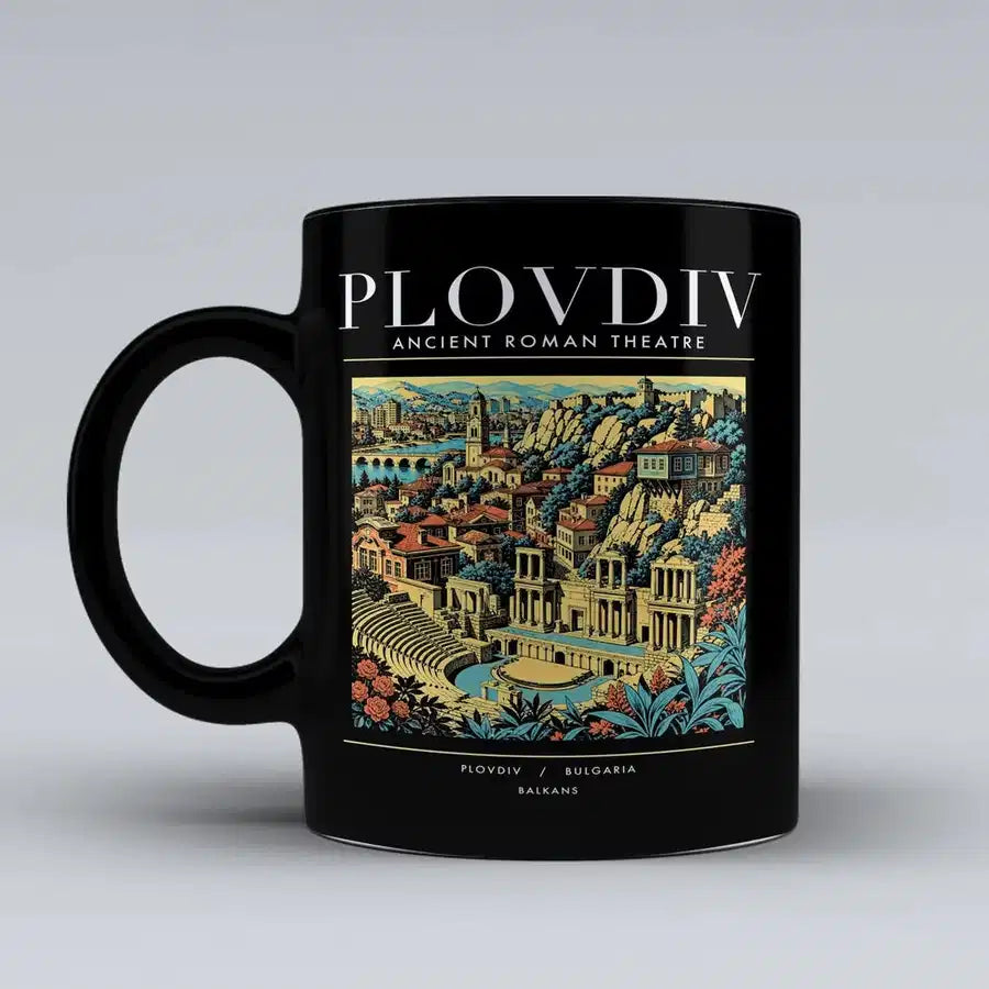 PLOVDIV - Poster - Mug - Black