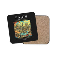 Thumbnail for PARIS - Poster - Coaster - Black