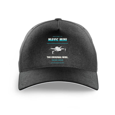 DJI Mavic Mini design on black printed hat