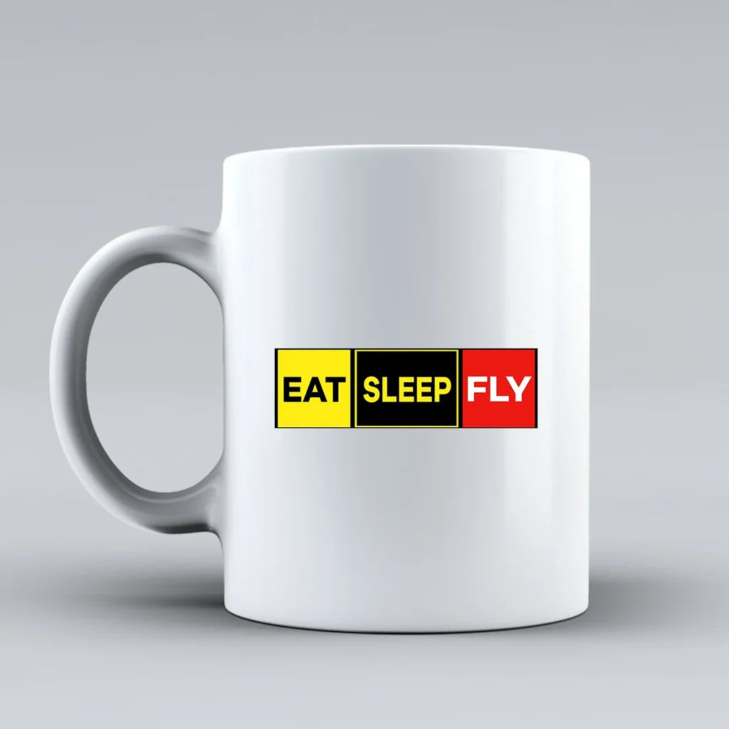 Customisable Eat Sleep Fly Mug - view 2
