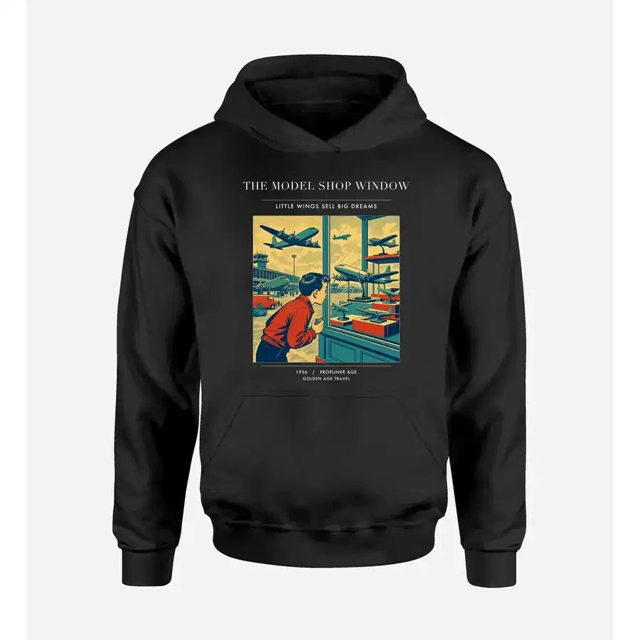 VINTAGE G4381 - The Model Shop Window - Premium Hoodie design on black premium