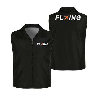 Flying Thin Style aviation design printed on lightweight shell with sleeveless design thin vest.