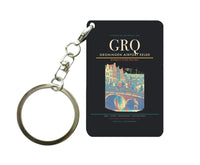 Thumbnail for Groningen Airport Eelde (GRQ) design on black key chain