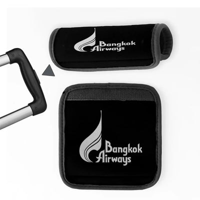 Bangkok Airways Airlines Neoprene aviation design luggage handle cover, soft silicone construction.