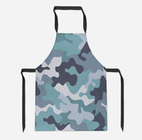 Thumbnail for Military Camouflage Green aviation design on durable cotton blend kitchen apron.