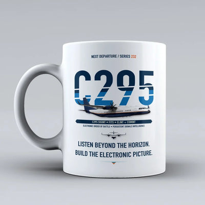 C295 SIGINT Mug design on white airbus