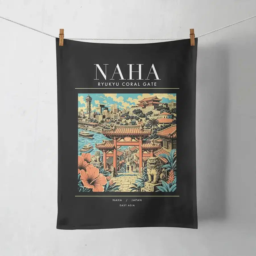 NAHA - Poster - Towel - Black