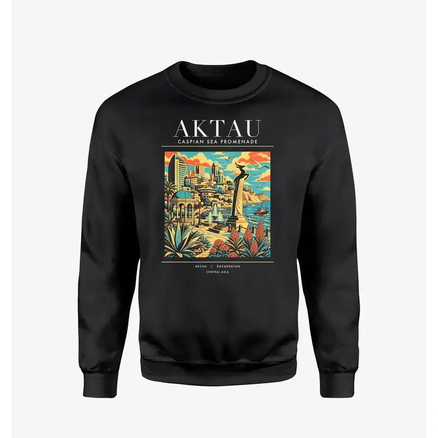 AKTAU - Poster - Sweatshirt - Black
