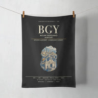 Thumbnail for Milan Bergamo Airport (BGY) design on black towel