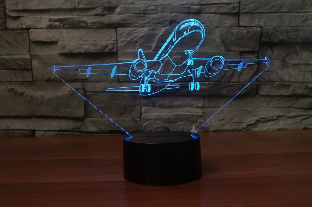 Customisable Airbus A320 3D Lamp - view 2