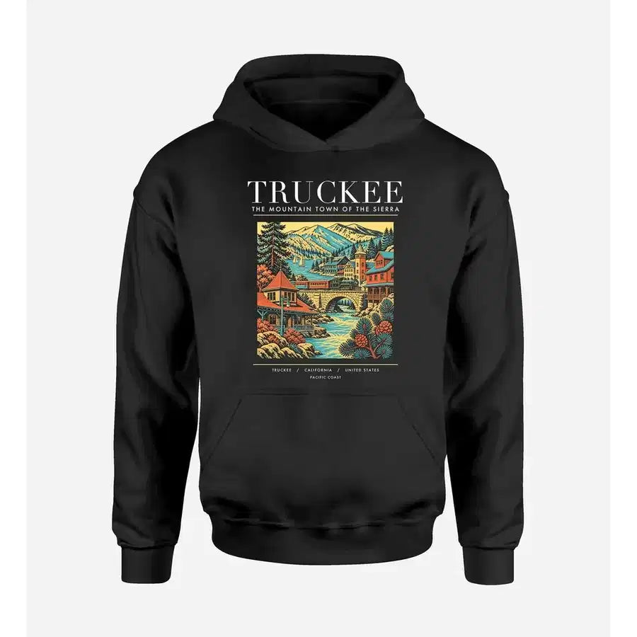 TRUCKEE - Poster - Premium Hoodie - Black