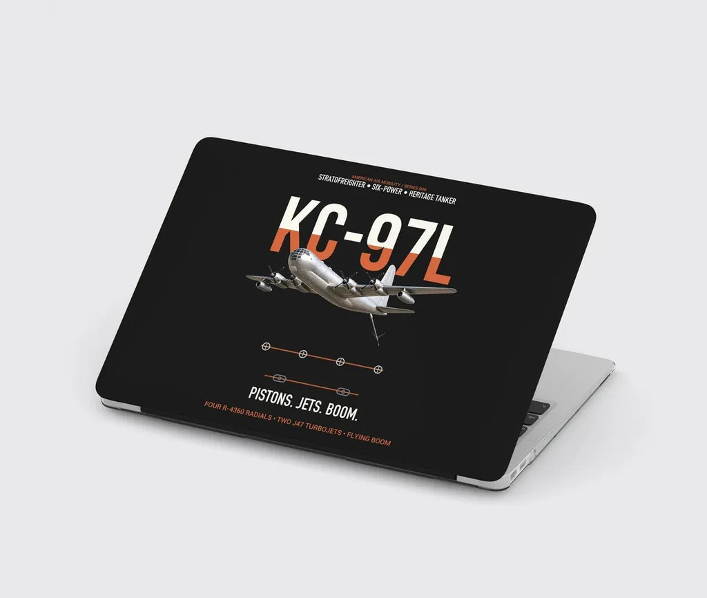 KC-97L STRATOFREIGHTER design on black MacBook case