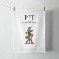 Thumbnail for Pittsburgh International Airport (PIT) design on white towel