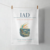 Thumbnail for Washington Dulles International Airport (IAD) design on white towel