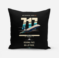 Thumbnail for Boeing 717-200 design on black pillow