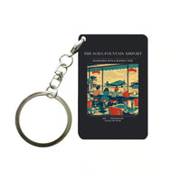 Thumbnail for VINTAGE G4247 - The Soda Fountain Airport - Designed Key Chain design on black