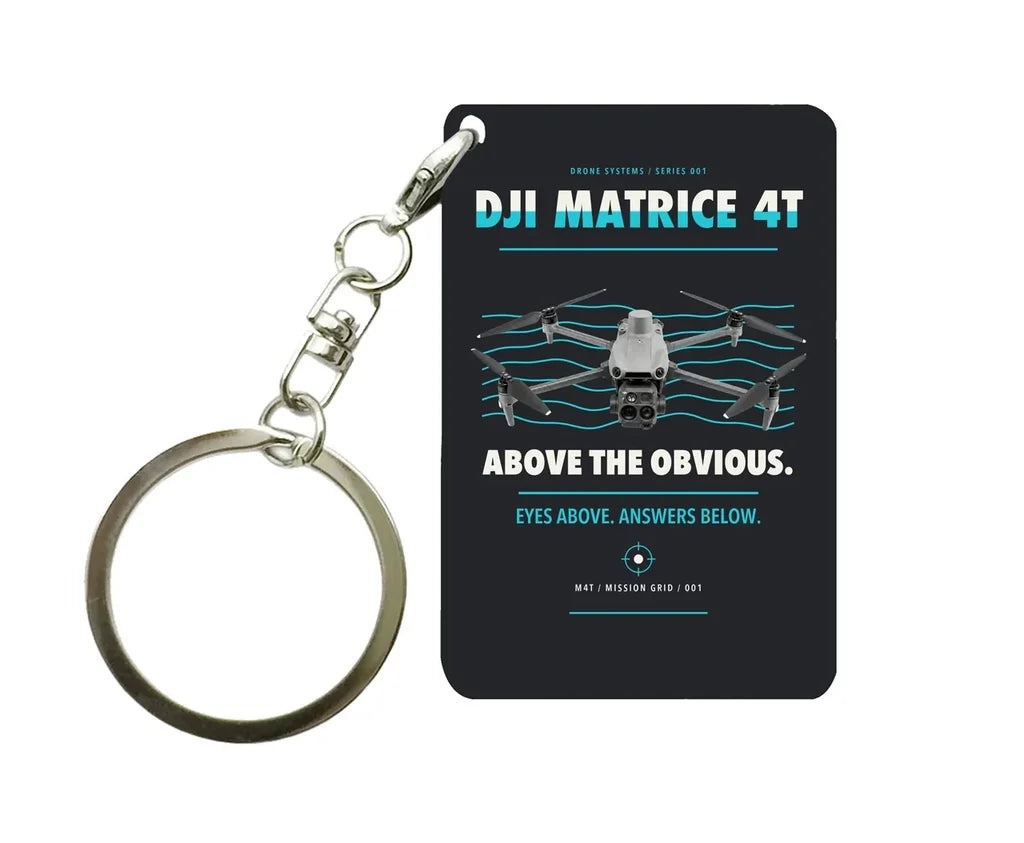 DJI Matrice 4T Key Chain design on black key chain