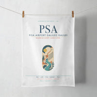 Thumbnail for Pisa Airport Galileo Galilei (PSA) design on white towel